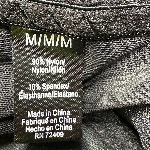 Unbranded Nightie Womens Medium Black Semi Sheer Ruffle Tier Layers V Neck - Picture 3 of 10